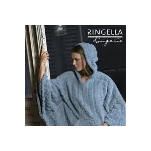 Ringella Poncho Dames: Lichtblauw, warm ( TU maat ) ( RIN.525 )