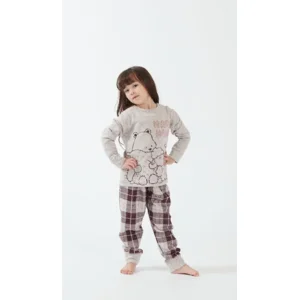 Happy People Pyjama meisjes: Punto Milano ( Warm )Bordeau ( HAP.117 )