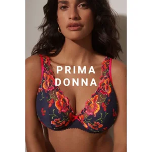 Prima Donna bh: Devdaha, Velvet blue, Plunge Bh Halve Mousse Cups, europese maten pdo.101