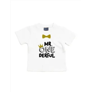 Mr. ONEderful Wit / 12-18m (76/86cm) / Kort