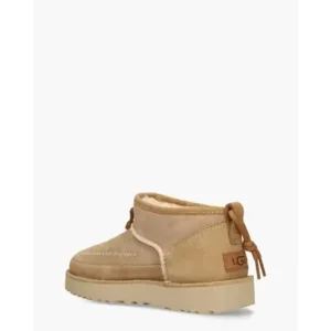 Ugg Ultra Mini Crafted Beige Dames Enkelboots