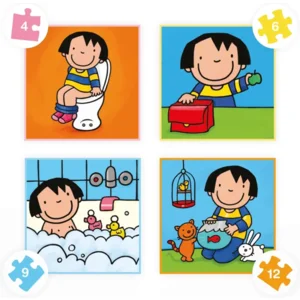 Clavis Puzzelen met Anna. 4-in-1-puzzel