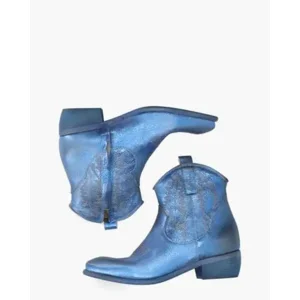 Zoe Italy Tex Blauw Dames Enkelboots