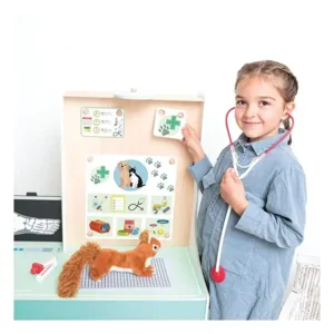 Houten speelgoed dokter station 3-in-1