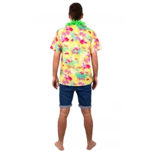 Blouse - Hawaii - Met print - Geel - XXL