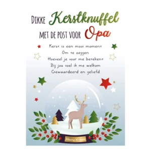 Kaart - Kerst - Intense - Dikke Kerstknuffel Voor Opa - KIR01-B ...