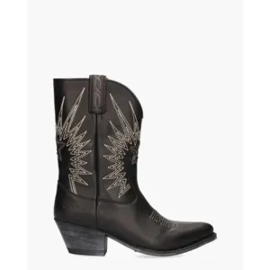 Sendra 18947 Zwart/Wit Damesboots