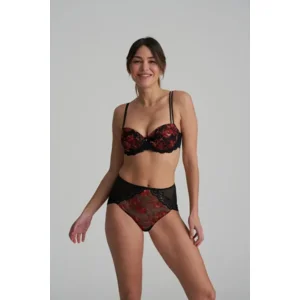 Marie Jo Selyna tailleslip in zwart en rood