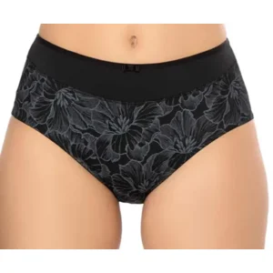 Felina Slip midi: Vision bloom, zwart ( FEL.643 )