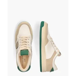 Philippe Model Lyon Recycle Mixage Wit/Beige/Groen Herensneakers