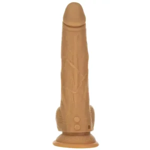 Naked Addiction Stotende Vibrator Met Afstandsbediening Caramel 23 cm