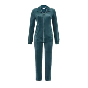 Ringella homewear Dames: Petrol, met rits ( RIN.523 )