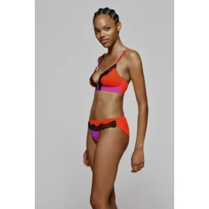 Sarda Bremer bralette in oranje, roze en zwart