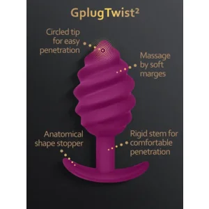 Gvibe Gplug Twist 2 Buttplug 10 Cm