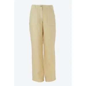 Signe Nature Linnen Broek: Beige, 100% Linnen ( Signe.1193 )