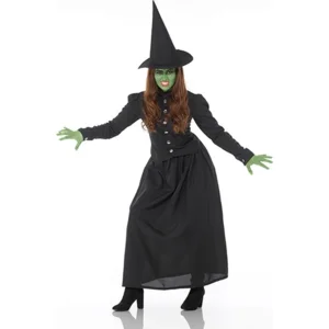 Heks - Kostuum - Jurk - Wicked witch - 3dlg. - L