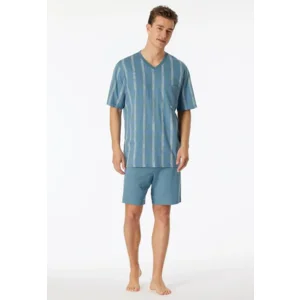 Schiesser - Comfort Nightwear – Pyjama – 181161 – Grey Blue
