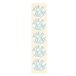 Stickers - Groen blad - Rond - 4cm - 100st. - DBLS061