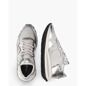 Philippe Model Tropez Haute Zilver Damessneakers