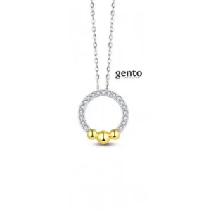 Gento Zilveren Ketting met Hanger LA42/43