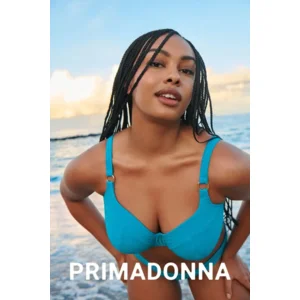 Prima Donna Swim Bikini: Kochi, Sea Breeze, Hartvorm voorgevormd, midi slip ( PDO.344 )