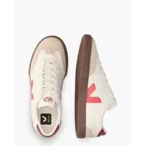 Veja Volley O.T. Leather Wit/Multi Damessneakers