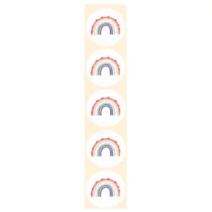 Stickers - Regenboog - Sterren & hartjes - Rond - 4cm - 100st. - DBLS002