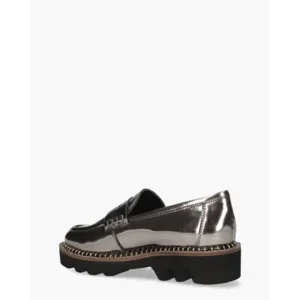 Di Lauro Pearl Zilver Damesloafers