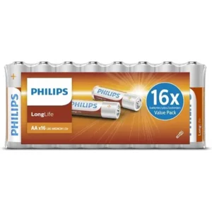 Philips Longlife AA Batterij, 16st