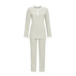 Ringella Dames pyjama: Velours, gestreept ( RIN.462 )