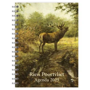 Bureau agenda - 2025 - Rien Poortvliet - Edelhert - 17,6x23,8cm