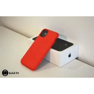 iPhone Hoesje Silicone Case Back Cover Rood iPhone 12 Pro