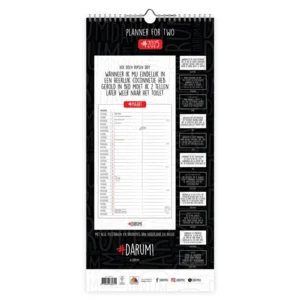 Planner voor 2 - 2025 - Darum - 21x45cm