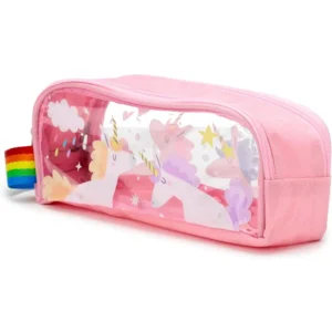 Puckator Pennenzak Etui Unicorn Transparant