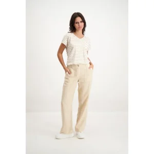 Signe Nature Linnen Broek: Beige, 100% Linnen ( Signe.1193 )