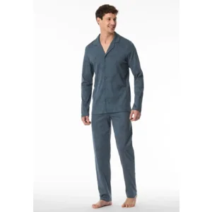 Schiesser – Fine Interlock – Pyjama – 182028 – Jeans Blue