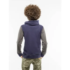 sweater twisted hood navy