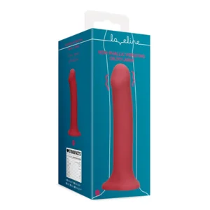 Loveline Vibrerende Dildo Raspberry Red 20 cm