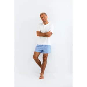 Sensis Lamberto herenpyjama in blauw en wit