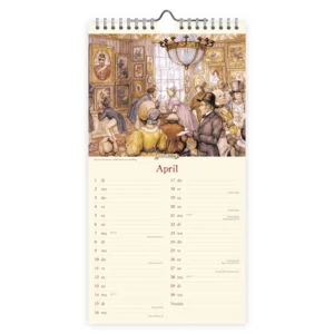 Kalender - 2025 - Notitiekalender - Anton Pieck - Snoepwinkel - 18x34,5cm