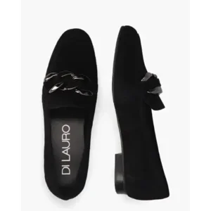 Di Lauro Sindy Zwart Damesloafers