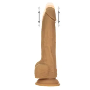 Naked Addiction Stotende Vibrator Met Afstandsbediening Caramel 23 cm