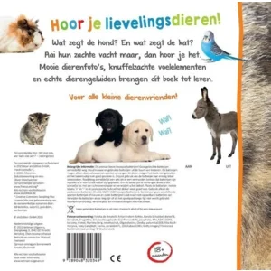 Boek - Welk dier hoor ik hier - Lievelingsdieren - Met geluid - 1+