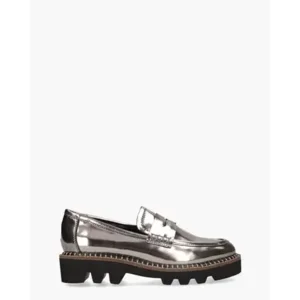 Di Lauro Pearl Zilver Damesloafers