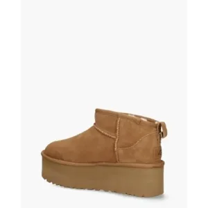 Ugg Classic Ultra Mini Platform Cognac Dames Enkelboots