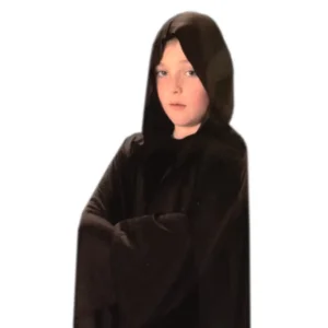 Cape - Met capuchon - Kostuum - Zwart - Kinderen - One size