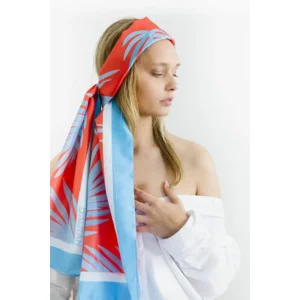 Blue Palms Scarf