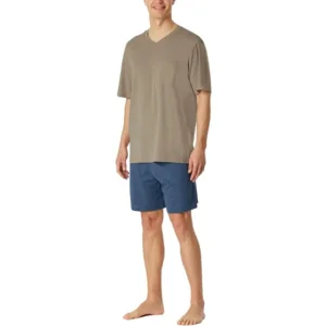 Schiesser - Comfort Essentials – Pyjama – 181153 – Beige Brown