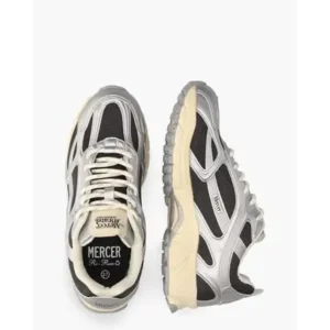 Mercer Amsterdam The Re-Run High Frequency Grijs/Zilver Damessneakers