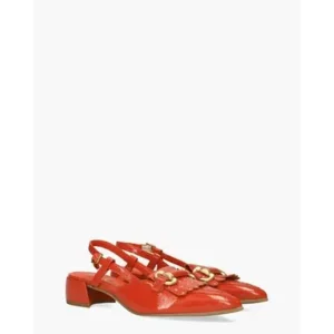 Mjus L72105 Rood Dames Slingbackloafers